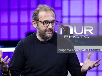 Co-founder of Veja, Sebastien Kopp, attends the third and last day of Web Summit in Lisbon, Portugal, on November 14, 2024. The largest tech...