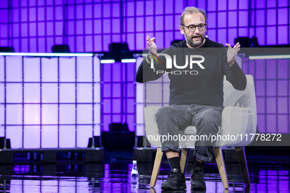 Co-founder of Veja, Sebastien Kopp, attends the third and last day of Web Summit in Lisbon, Portugal, on November 14, 2024. The largest tech...