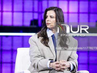 Founder and CEO at MG Empower, Maira Genovese, attends the third and last day of Web Summit in Lisbon, Portugal, on November 14, 2024. The l...