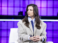 Founder and CEO at MG Empower, Maira Genovese, attends the third and last day of Web Summit in Lisbon, Portugal, on November 14, 2024. The l...