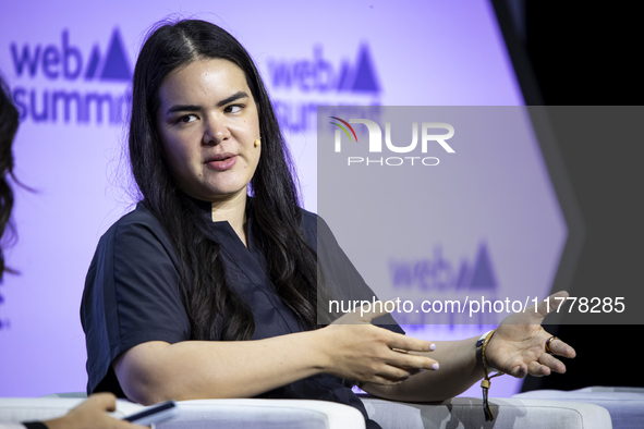 Co-Founder and CEO at Sealed, Lauren Salz, attends the third and last day of Web Summit in Lisbon, Portugal, on November 14, 2024. The large...