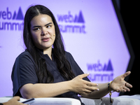 Co-Founder and CEO at Sealed, Lauren Salz, attends the third and last day of Web Summit in Lisbon, Portugal, on November 14, 2024. The large...