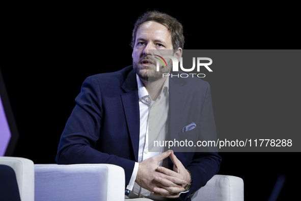 The CEO of FREENOW, Thomas Zimmermann, attends the third and last day of the Web Summit in Lisbon, Portugal, on November 14, 2024. The large...