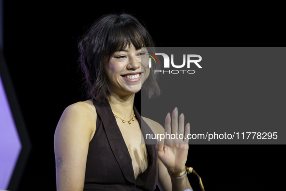 Senior Advisor at Fossil Fuel Treaty, Tori Tsui, attends the third and last day of Web Summit in Lisbon, Portugal, on November 14, 2024. The...