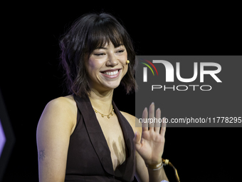 Senior Advisor at Fossil Fuel Treaty, Tori Tsui, attends the third and last day of Web Summit in Lisbon, Portugal, on November 14, 2024. The...