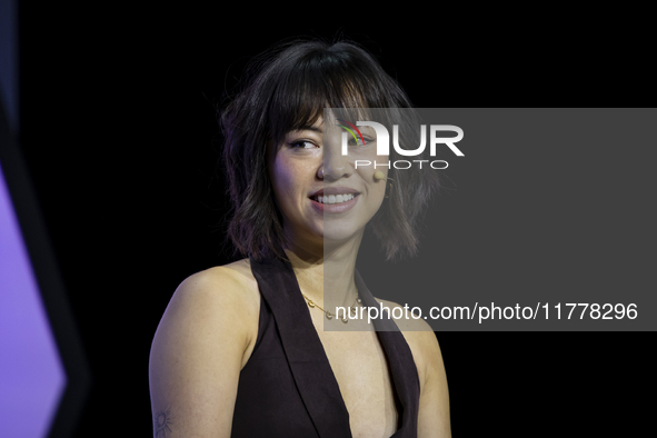 Senior Advisor at Fossil Fuel Treaty, Tori Tsui, attends the third and last day of Web Summit in Lisbon, Portugal, on November 14, 2024. The...