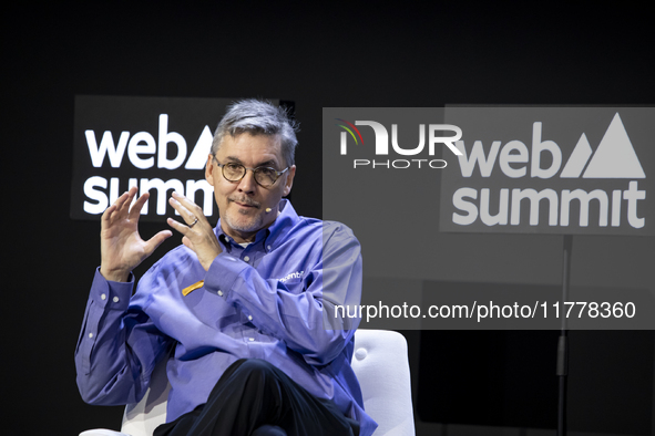 The CEO of Concentrix, Chris Caldwell, attends the third and last day of the Web Summit in Lisbon, Portugal, on November 14, 2024. The large...