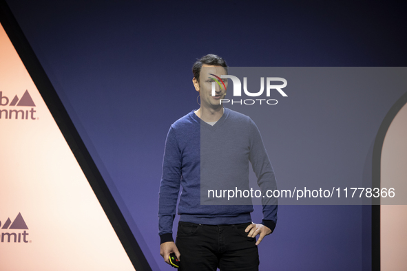 Chief Growth and Marketing Officer and partner at Revolut, Antoine Le Nel, attends the third and last day of Web Summit in Lisbon, Portugal,...