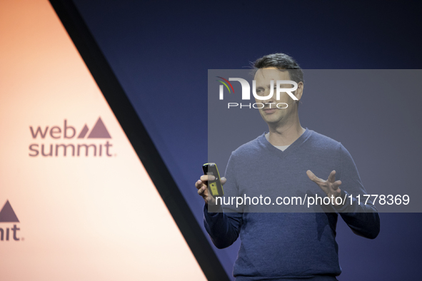 Chief Growth and Marketing Officer and partner at Revolut, Antoine Le Nel, attends the third and last day of Web Summit in Lisbon, Portugal,...