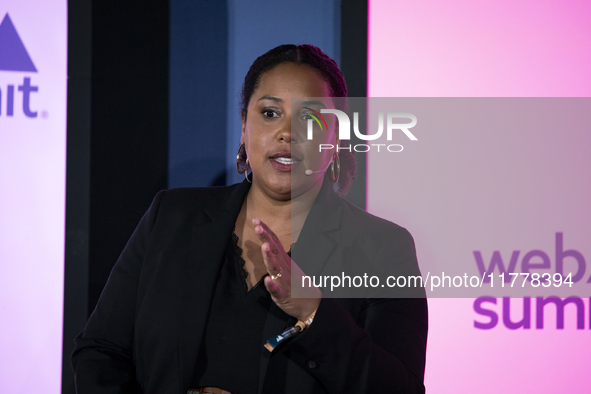 Human Rights Anais Tobalagba attends the third and last day of Web Summit in Lisbon, Portugal, on November 14, 2024. The largest technology...