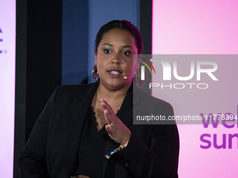 Human Rights Anais Tobalagba attends the third and last day of Web Summit in Lisbon, Portugal, on November 14, 2024. The largest technology...