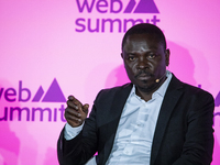 Executive Director at African Natural Resources Watch, Emmanuel Umpula, attends the third and last day of Web Summit in Lisbon, Portugal, on...