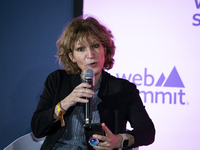 Secretary General at Amnesty International, Agnes Callamard, attends the third and last day of Web Summit in Lisbon, Portugal, on November 1...