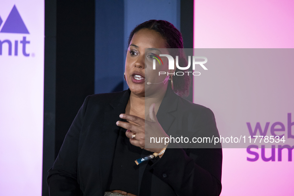 Human Rights Anais Tobalagba attends the third and last day of Web Summit in Lisbon, Portugal, on November 14, 2024. The largest technology...