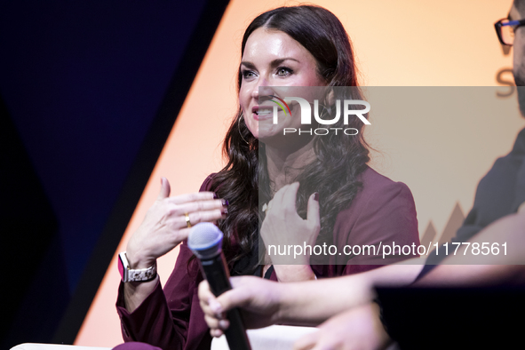 Kate Brady, Global Head of Creative and Content Transformation at PepsiCo, Inc, attends the third and last day of Web Summit in Lisbon, Port...