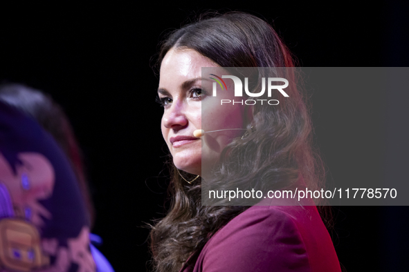 Kate Brady, Global Head of Creative and Content Transformation at PepsiCo, Inc, attends the third and last day of Web Summit in Lisbon, Port...