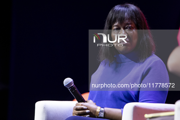 CTPO at McKinsey and Company, Jacky Wright, attends the third and last day of Web Summit in Lisbon, Portugal, on November 14, 2024. The larg...