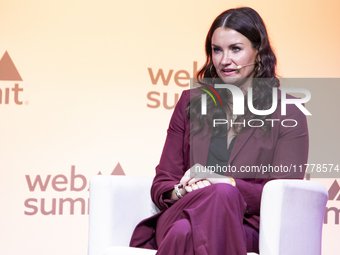 Kate Brady, Global Head of Creative and Content Transformation at PepsiCo, Inc, attends the third and last day of Web Summit in Lisbon, Port...