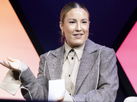 Journalist and Founder at Tough Crowd, Natasha Bird, attends the third and last day of Web Summit in Lisbon, Portugal, on November 14, 2024....