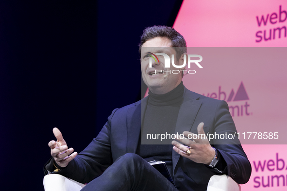 Chief Omnichannel and Data Officer at LVMH Moet Hennessy Louis Vuitton, Gonzague de Pirey, attends the third and last day of Web Summit in L...