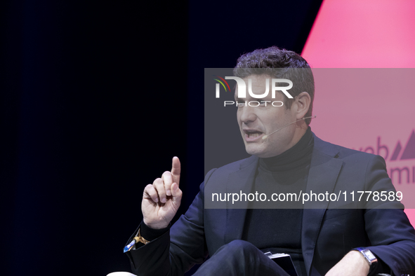 Chief Omnichannel and Data Officer at LVMH Moet Hennessy Louis Vuitton, Gonzague de Pirey, attends the third and last day of Web Summit in L...