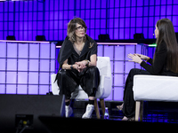 Recording artist and technologist at Auracles.io, Imogen Heap, and co-founder and CEO at Jen, Shara Senderoff, attend the third and last day...