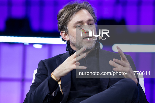 CEO at Toptal, Taso Du Val, attends the third and last day of Web Summit in Lisbon, Portugal, on November 14, 2024. The largest technology c...