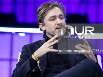 CEO at Toptal, Taso Du Val, attends the third and last day of Web Summit in Lisbon, Portugal, on November 14, 2024. The largest technology c...