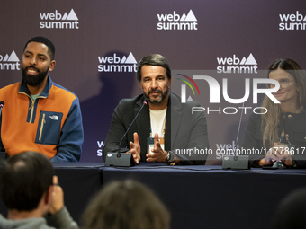 Web Summit Head of Startups and Investors Ricardo Lima, CEO at Startup Portugal Antonio Dias Martins, and Galp Global Head of Innovation Ana...