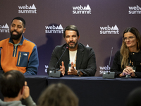 Web Summit Head of Startups and Investors Ricardo Lima, CEO at Startup Portugal Antonio Dias Martins, and Galp Global Head of Innovation Ana...