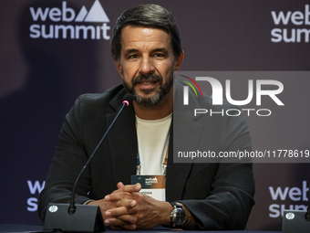 The CEO of Startup Portugal, Antonio Dias Martins, attends the third and last day of the Web Summit in Lisbon, Portugal, on November 14, 202...