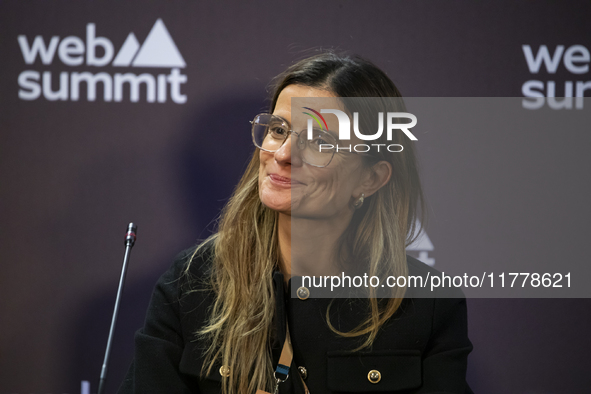 Galp Global Head of Innovation Ana Casaca attends the third and last day of Web Summit in Lisbon, Portugal, on November 14, 2024. The larges...