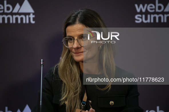 Galp Global Head of Innovation Ana Casaca attends the third and last day of Web Summit in Lisbon, Portugal, on November 14, 2024. The larges...