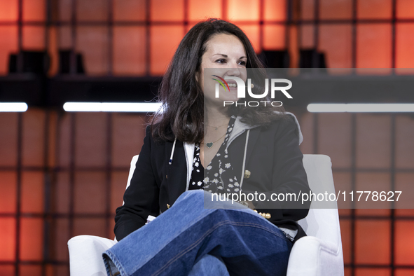 Partner at EQT, Carolina Brochado, attends the third and last day of Web Summit in Lisbon, Portugal, on November 14, 2024. The largest techn...