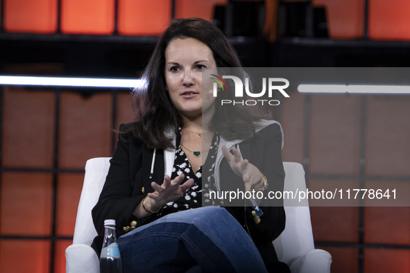 Partner at EQT, Carolina Brochado, attends the third and last day of Web Summit in Lisbon, Portugal, on November 14, 2024. The largest techn...