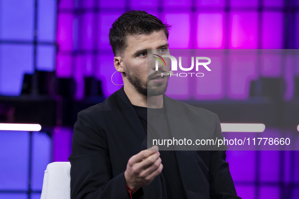 Ruben Dias, a four-time Premier League and Champions League winner with Manchester City and Portugal, attends the third and last day of the...