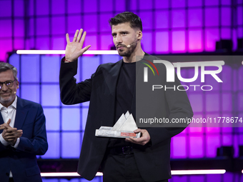 Ruben Dias, a four-time Premier League and Champions League winner with Manchester City and Portugal, attends the third and last day of the...