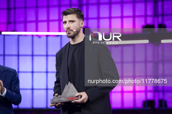 Ruben Dias, a four-time Premier League and Champions League winner with Manchester City and Portugal, attends the third and last day of the...