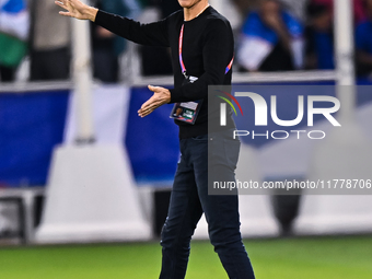 Uzbekistan National team head coach Srecko Katanec reacts during the FIFA World Cup 2026 AFC Asian Qualifiers 3rd round group A match betwee...