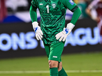 Utkir Yusupov (GK) (#1) of Uzbekistan plays in the FIFA World Cup 2026 AFC Asian Qualifiers 3rd round group A match between Qatar and Uzbeki...