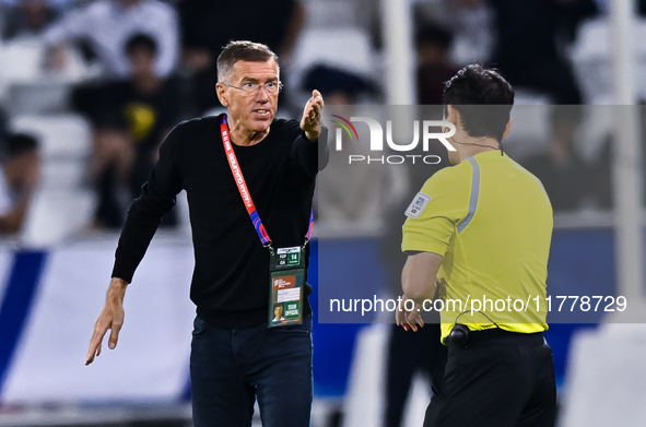 Uzbekistan national team head coach Srecko Katanec reacts during the FIFA World Cup 2026 AFC Asian Qualifiers third round group A match betw...