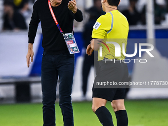 Uzbekistan national team head coach Srecko Katanec reacts during the FIFA World Cup 2026 AFC Asian Qualifiers third round group A match betw...