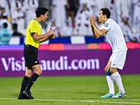 Otabek Shukurov of Uzbekistan reacts during the FIFA World Cup 2026 AFC Asian Qualifiers third round group A match between Qatar and Uzbekis...