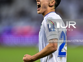 Abbosbek Fayazullaev of Uzbekistan celebrates after scoring a goal during the FIFA World Cup 2026 AFC Asian Qualifiers third round group A m...