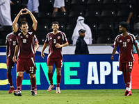 Lucas Mendes of Qatar celebrates with his teammates after scoring a goal during the FIFA World Cup 2026 AFC Asian Qualifiers third round gro...