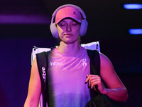 RIYADH, SAUDI ARABIA - NOVEMBER 07: Iga Swiatek of Poland seen before her match against Daria Kasatkina, on Day 6 of the 2024 WTA Finals, pa...