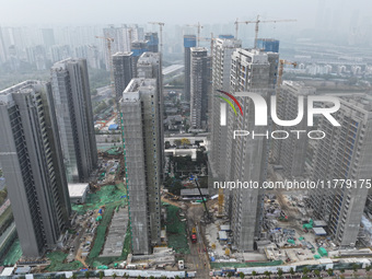 A Vanke property is under construction in Nanjing, Jiangsu province, China, on November 15, 2024. On November 15, 2024, the National Bureau...