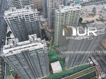 A Vanke property is under construction in Nanjing, Jiangsu province, China, on November 15, 2024. On November 15, 2024, the National Bureau...