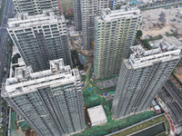 A Vanke property is under construction in Nanjing, Jiangsu province, China, on November 15, 2024. On November 15, 2024, the National Bureau...