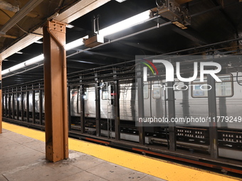 A 35-year-old man is slashed on the platform while waiting for the train in the Inwood neighborhood of Manhattan, New York, United States, o...